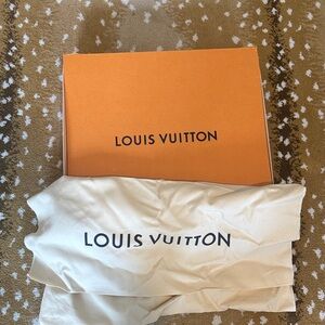 Louis Vuitton Signature Orange Box with Cream Dust Bag